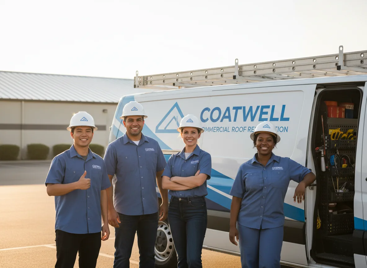 Commercial roof coating company in Halltown, MO
